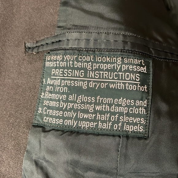 70s Vietnam War Mens Wool  Class 3 AG-344 Officer Coat Jacket Green USA Size 46S - Picture 12 of 16